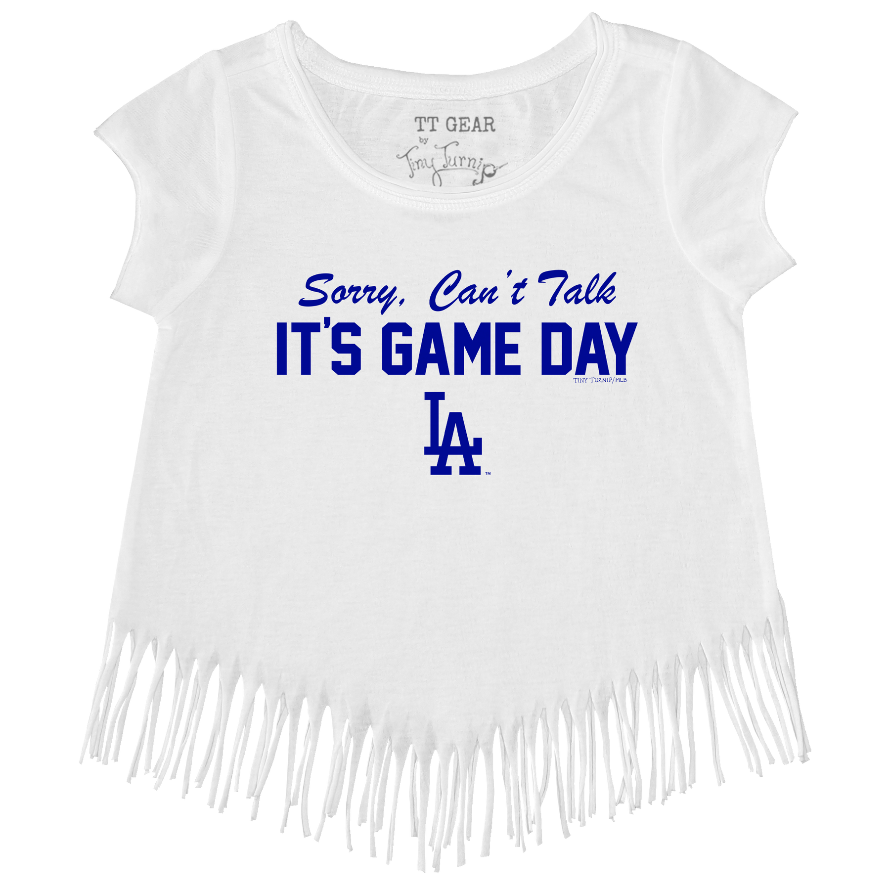 LA Dodgers Chelsea Freeman Game Day Fringe Tee - Tiny Turnip