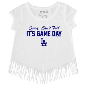 LA Dodgers Chelsea Freeman Game Day Fringe Tee - Tiny Turnip