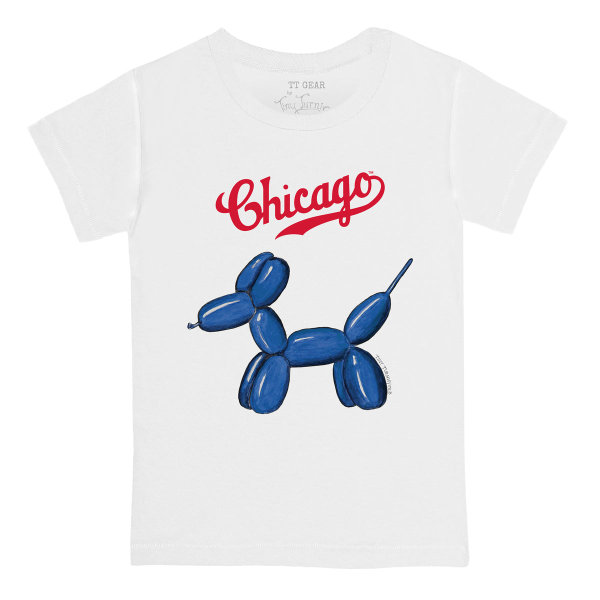 Chicago Cubs Balloon Dog Tee Shirt