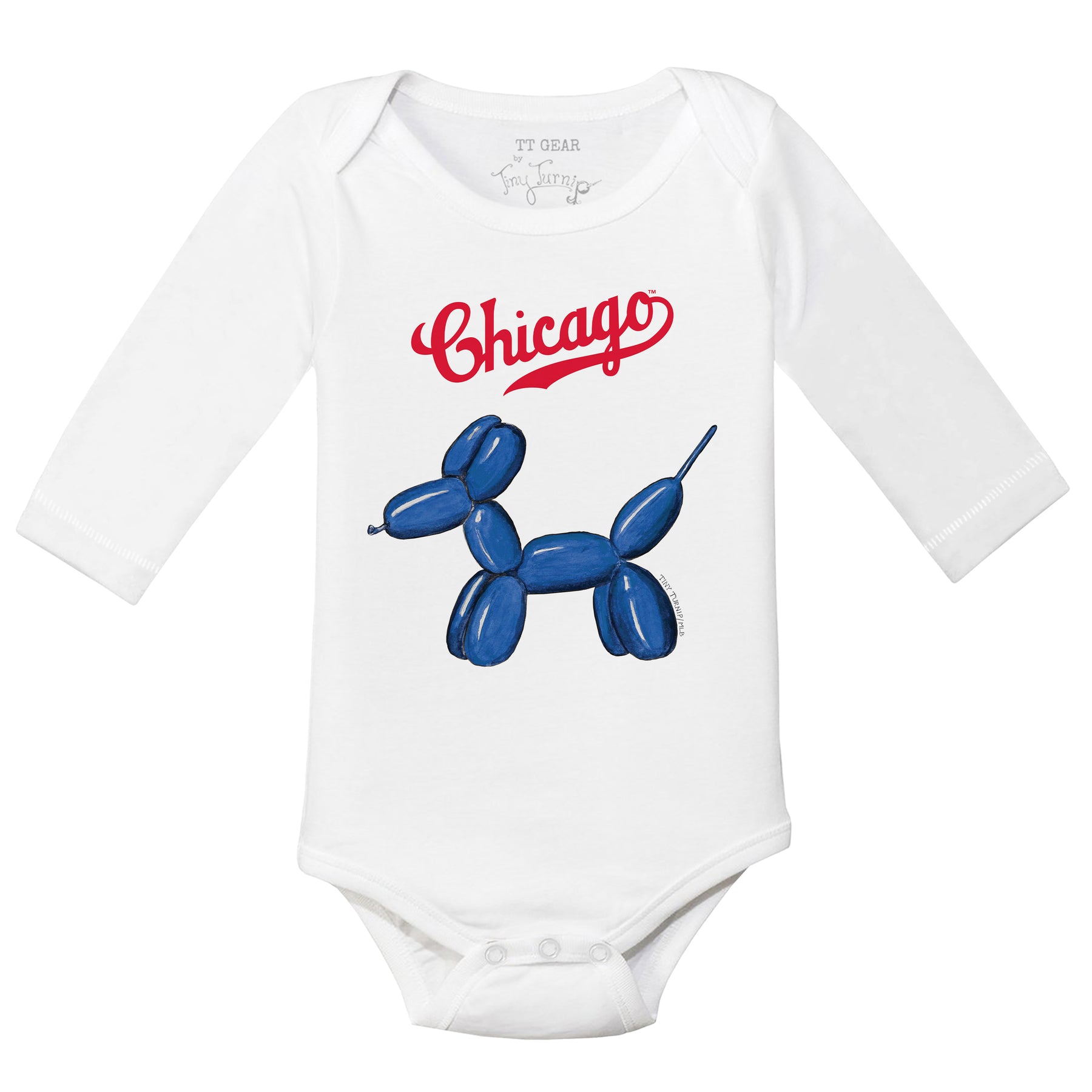 Chicago Cubs Balloon Dog Long Sleeve Snapper