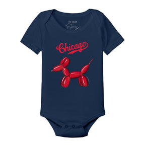 Chicago Cubs Balloon Dog Short Sleeve Snapper