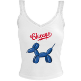 Chicago Cubs Balloon Dog Lace Tank