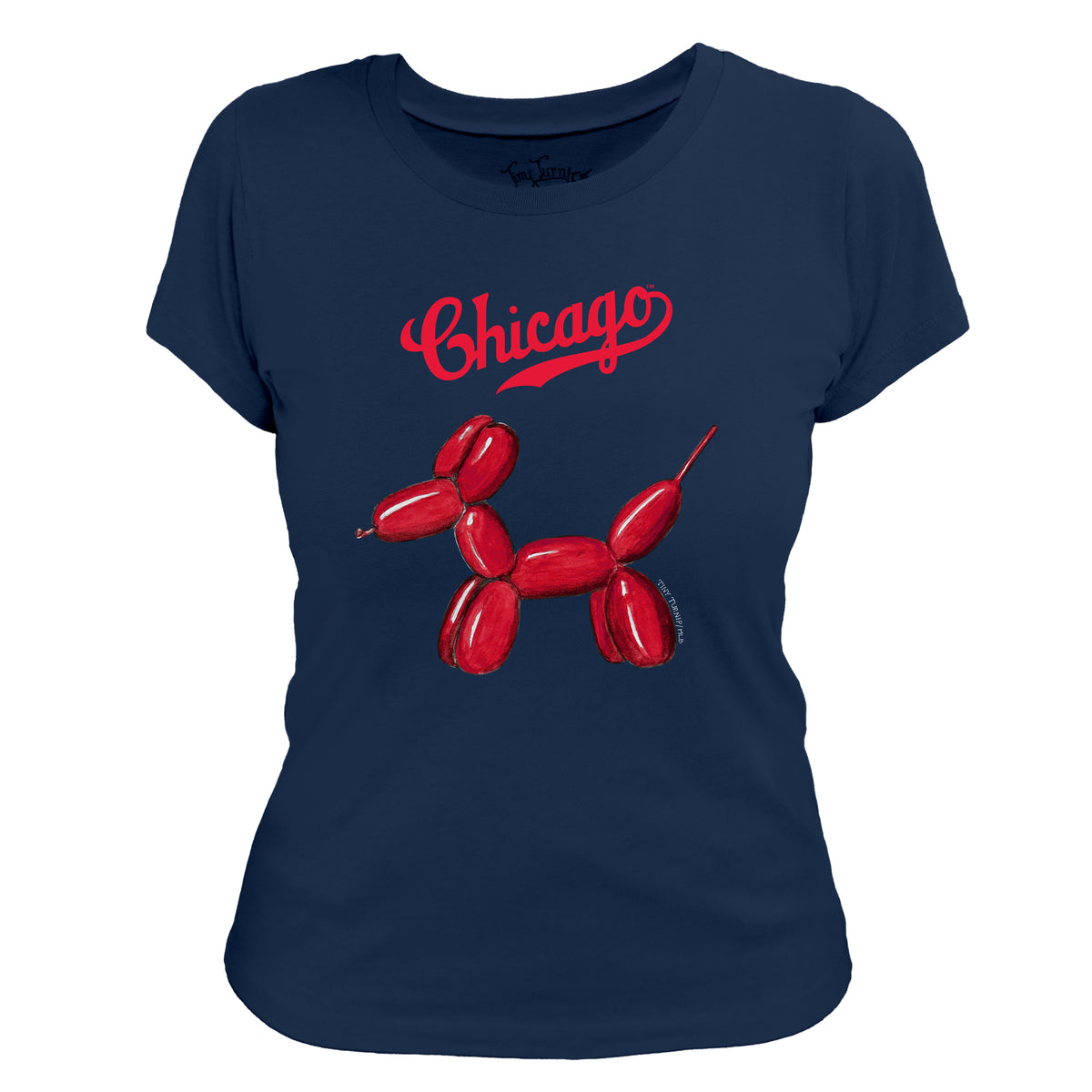 Chicago Cubs Balloon Dog Tee Shirt