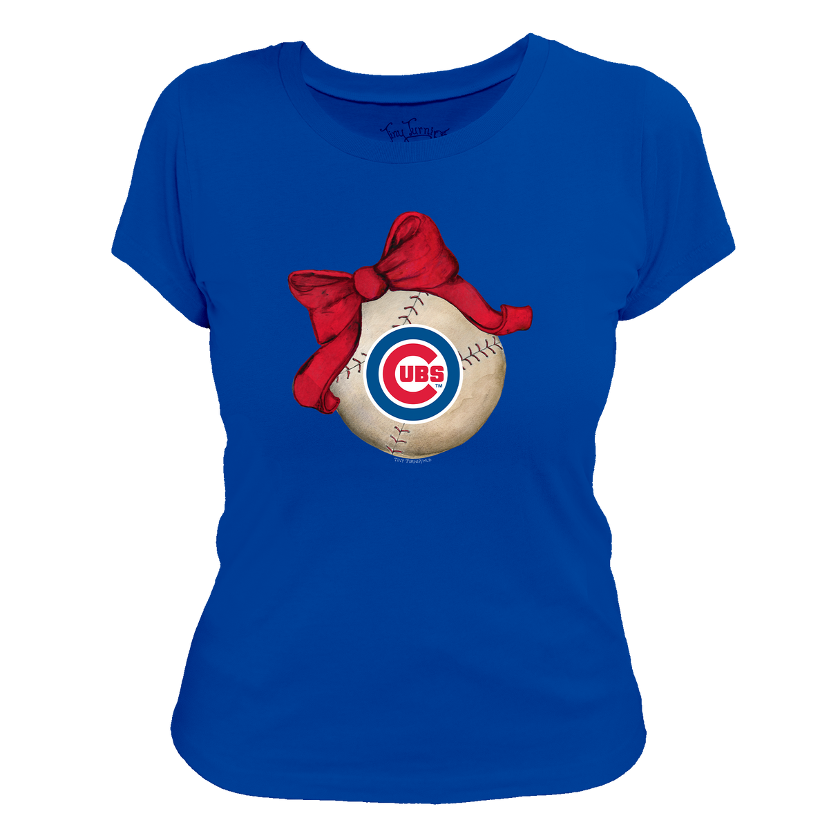 Chicago Cubs Baseball Bow Tee Shirt