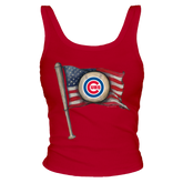Chicago Cubs Baseball Flag Tank