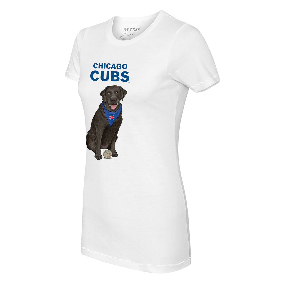 Chicago Cubs Black Labrador Retriever Tee Shirt