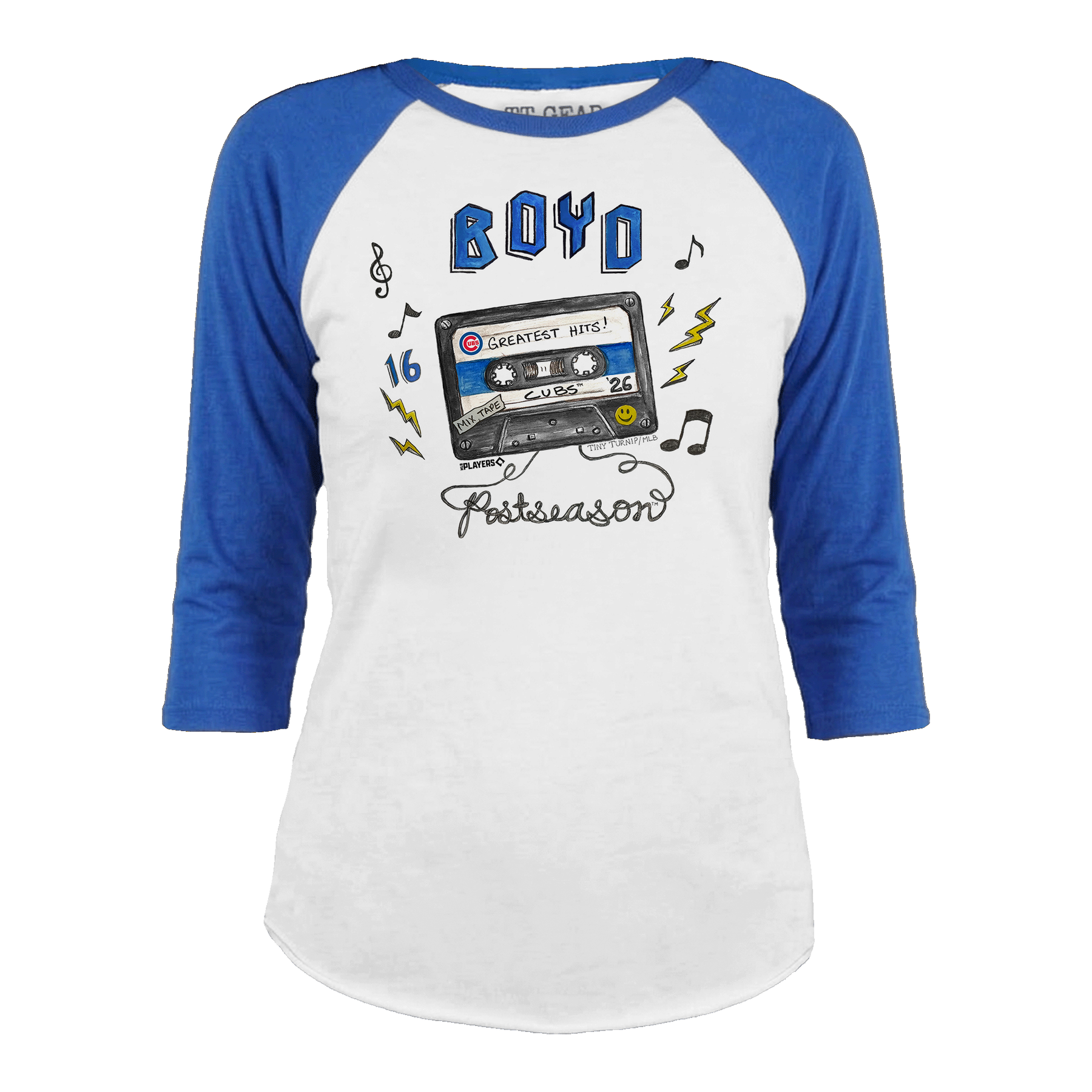VIP Chicago Cubs Postseason '26 Unisex 3/4 Sleeve Raglan - Tiny Turnip