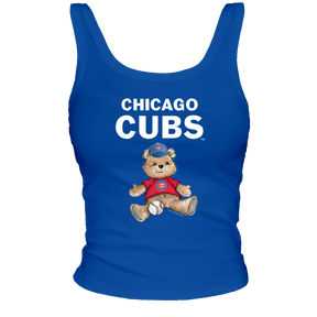 Chicago Cubs Teddy Ribbed Tank - Tiny Turnip