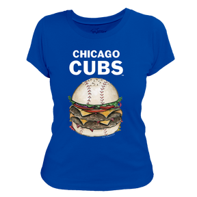 Chicago Cubs Burger Tee Shirt