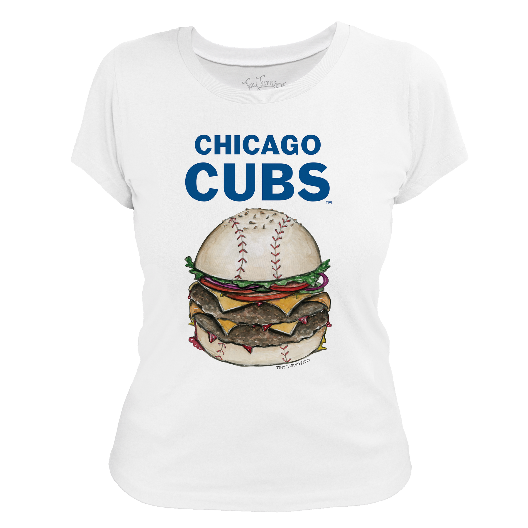 Chicago Cubs Burger Tee Shirt