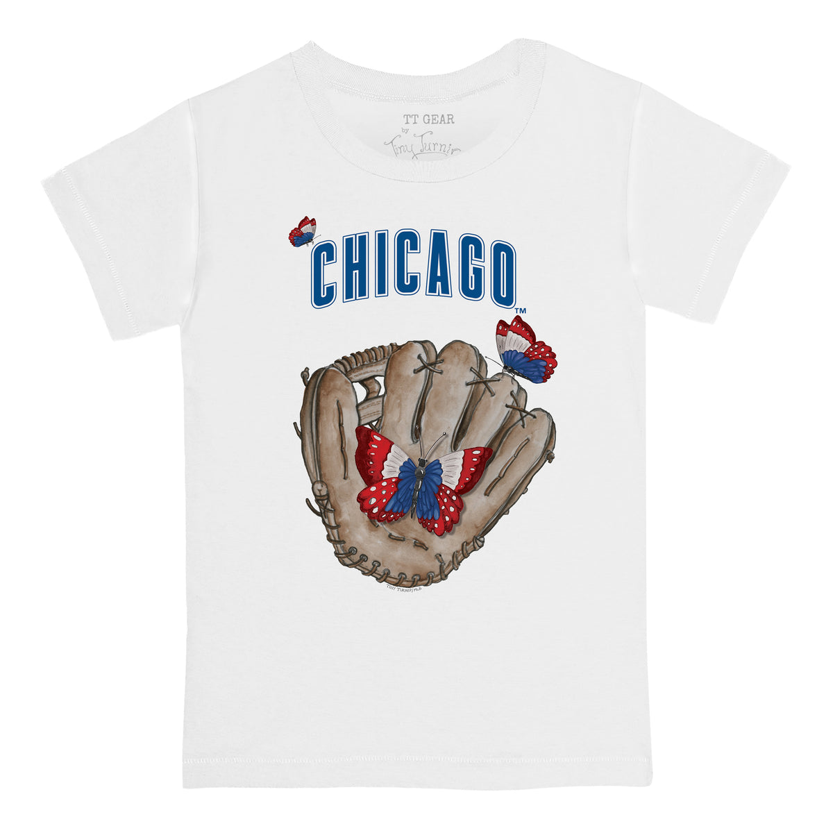 Chicago Cubs Butterfly Glove Tee Shirt