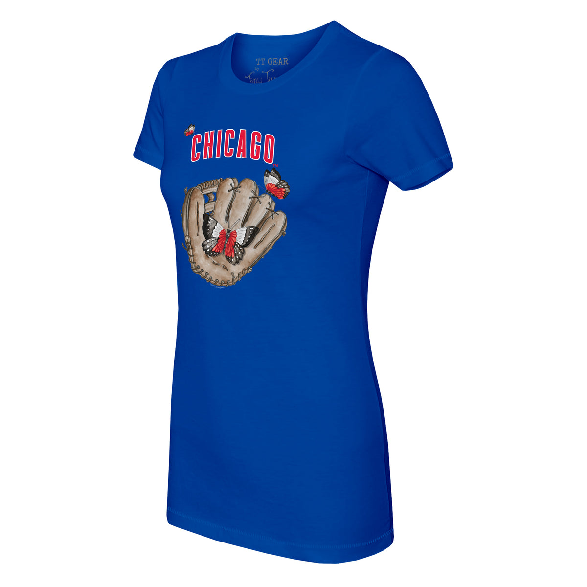 Chicago Cubs Butterfly Glove Tee Shirt