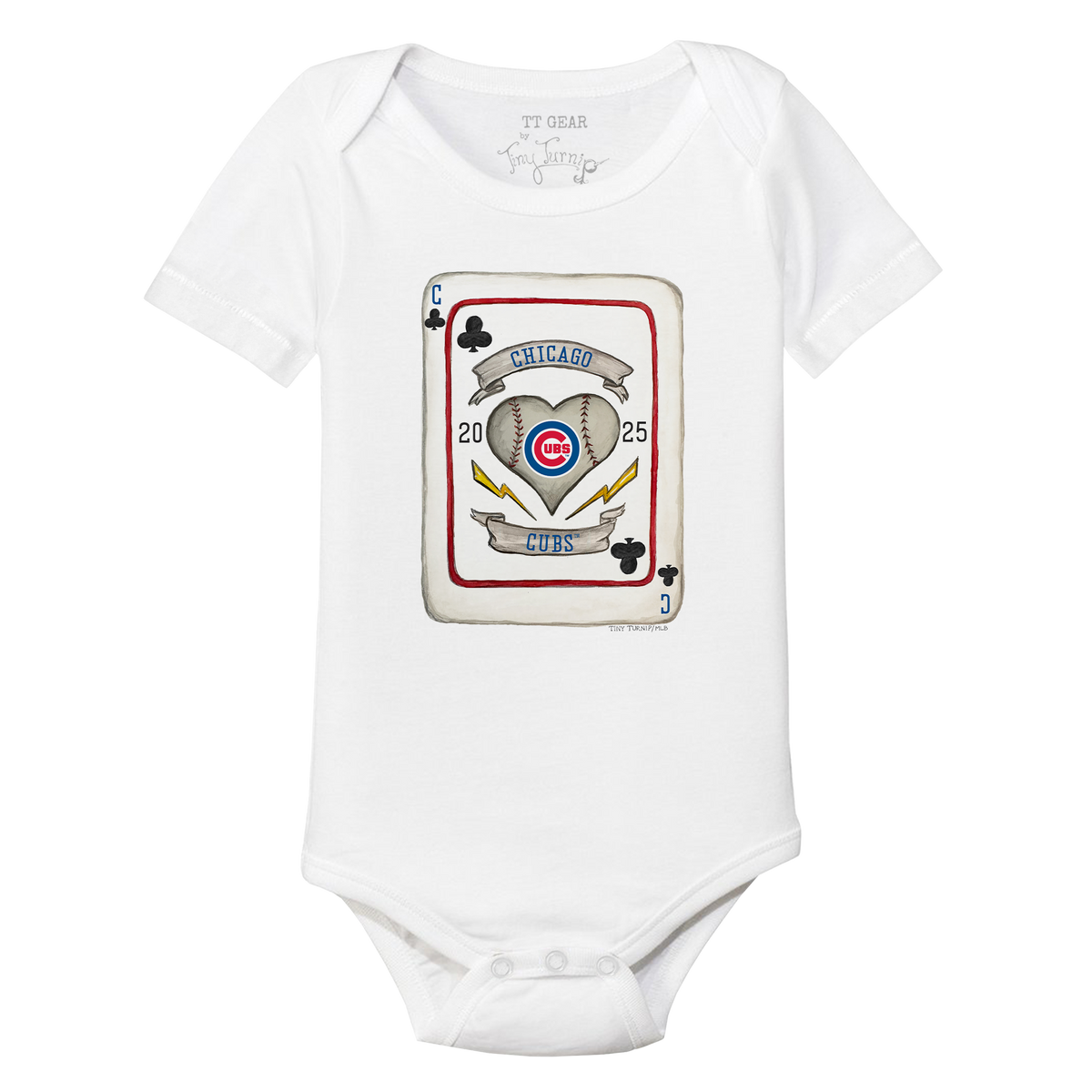Chicago Cubs Card Short Sleeve Snapper