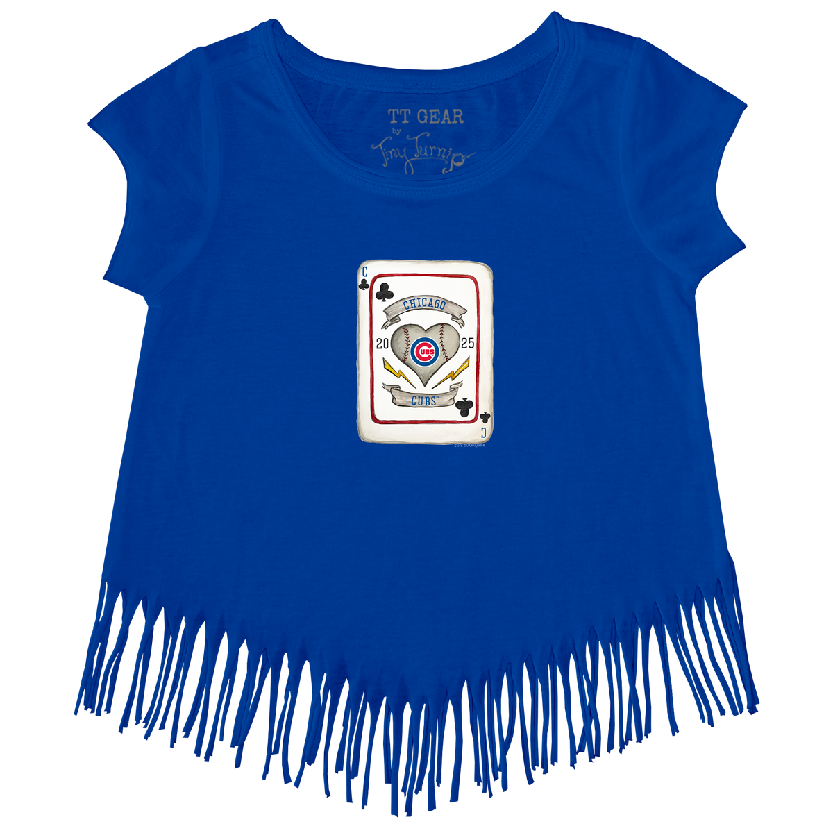 Chicago Cubs Card Fringe Tee