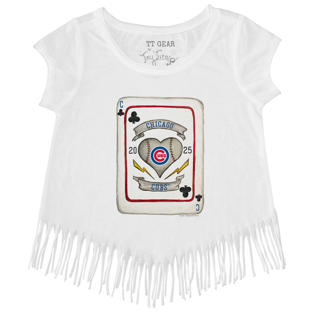 Chicago Cubs Card Fringe Tee