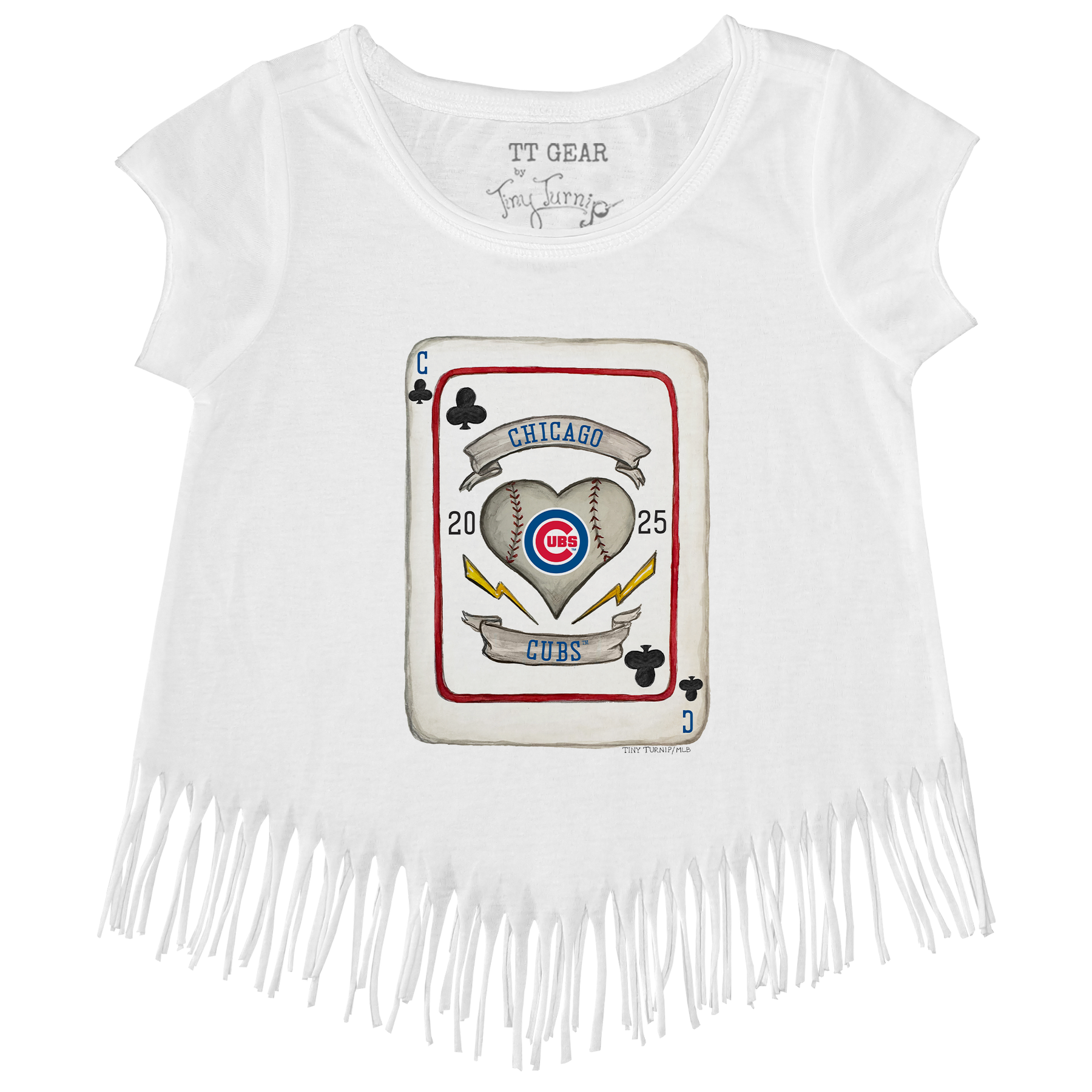 Chicago Cubs Card Fringe Tee