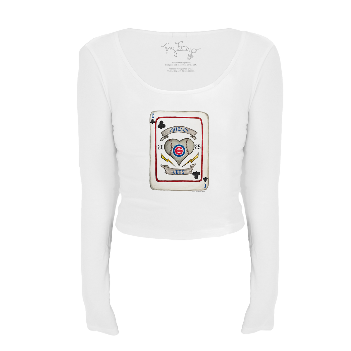 Chicago Cubs Card Women's Long Sleeve Lucy