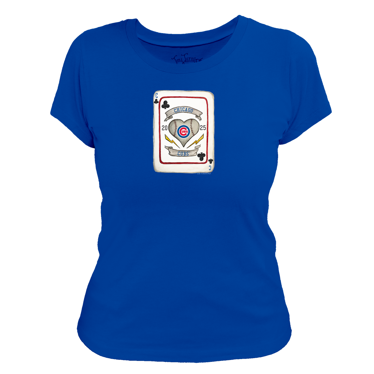 Chicago Cubs Card Women's Tee Shirt