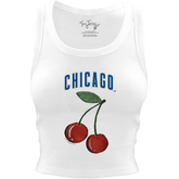 Chicago Cubs Cherry Crop Tank - Tiny Turnip