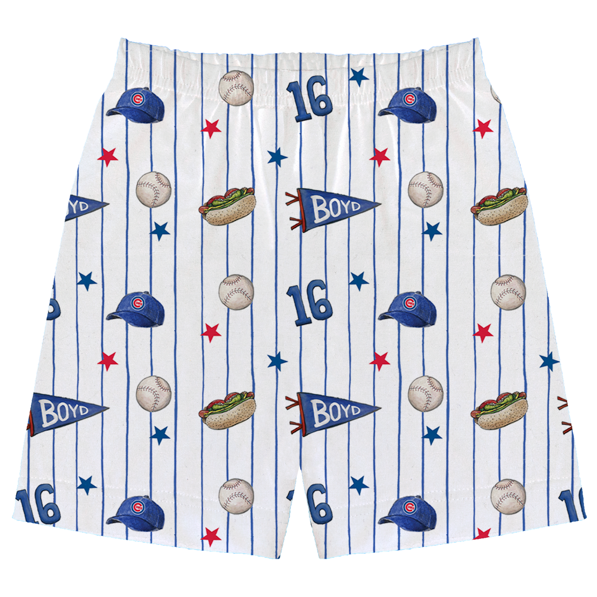 City Collage w/ Name, Number - Boy Shorts - Tiny Turnip