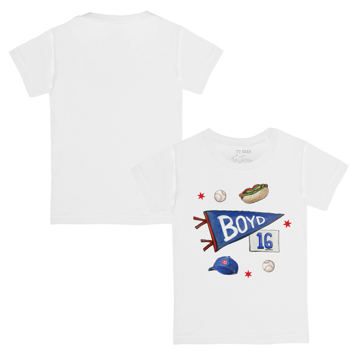 VIP MLB MLB City Collage w/ Name, Number - Kid's Tee Shirt - Tiny Turnip