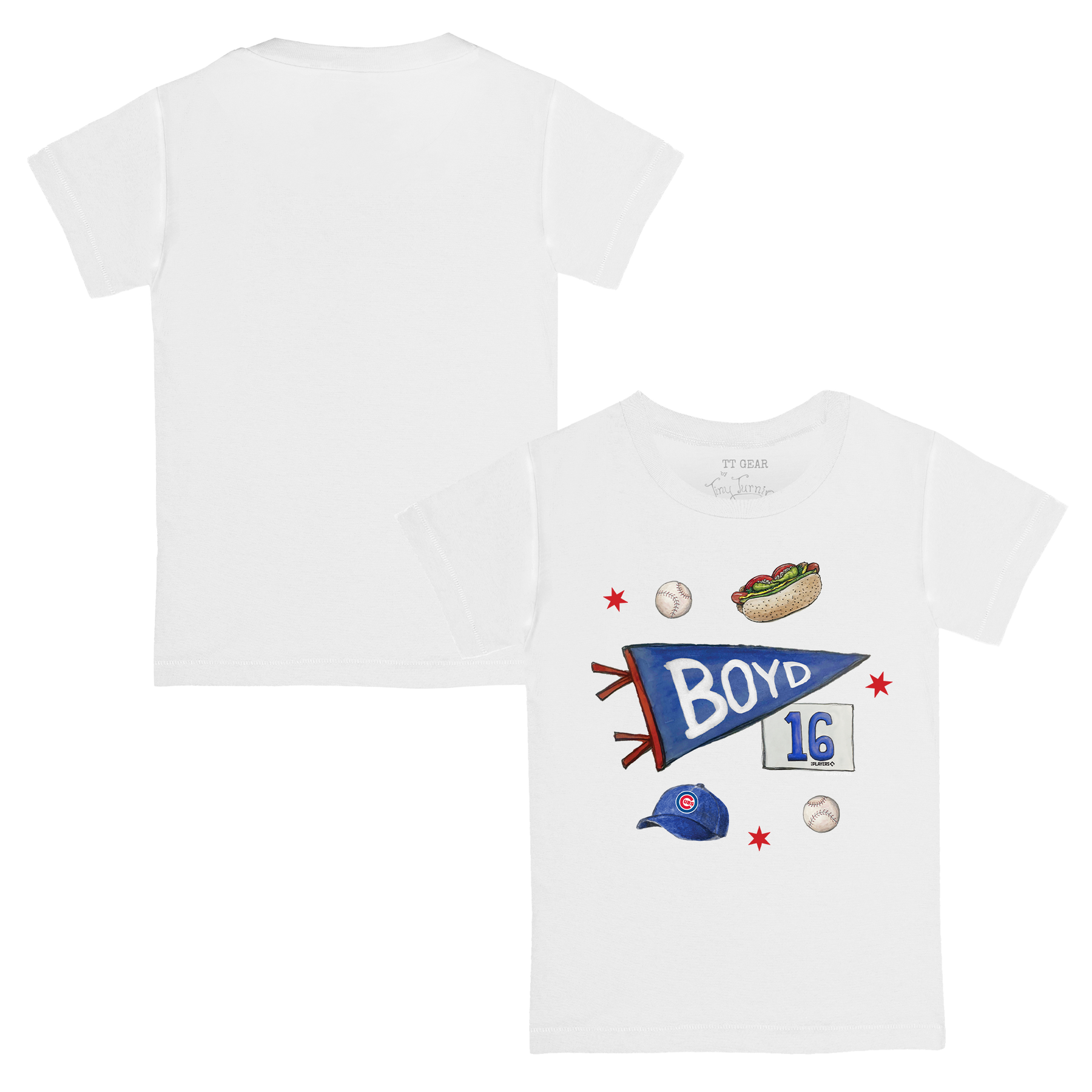 VIP MLB MLB City Collage w/ Name, Number - Kid's Tee Shirt - Tiny Turnip