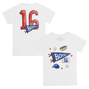 City Collage w/ Name, Number - Kid's Tee Shirt - Tiny Turnip