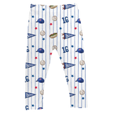 City Collage w/ Name, Number - Leggings - Tiny Turnip