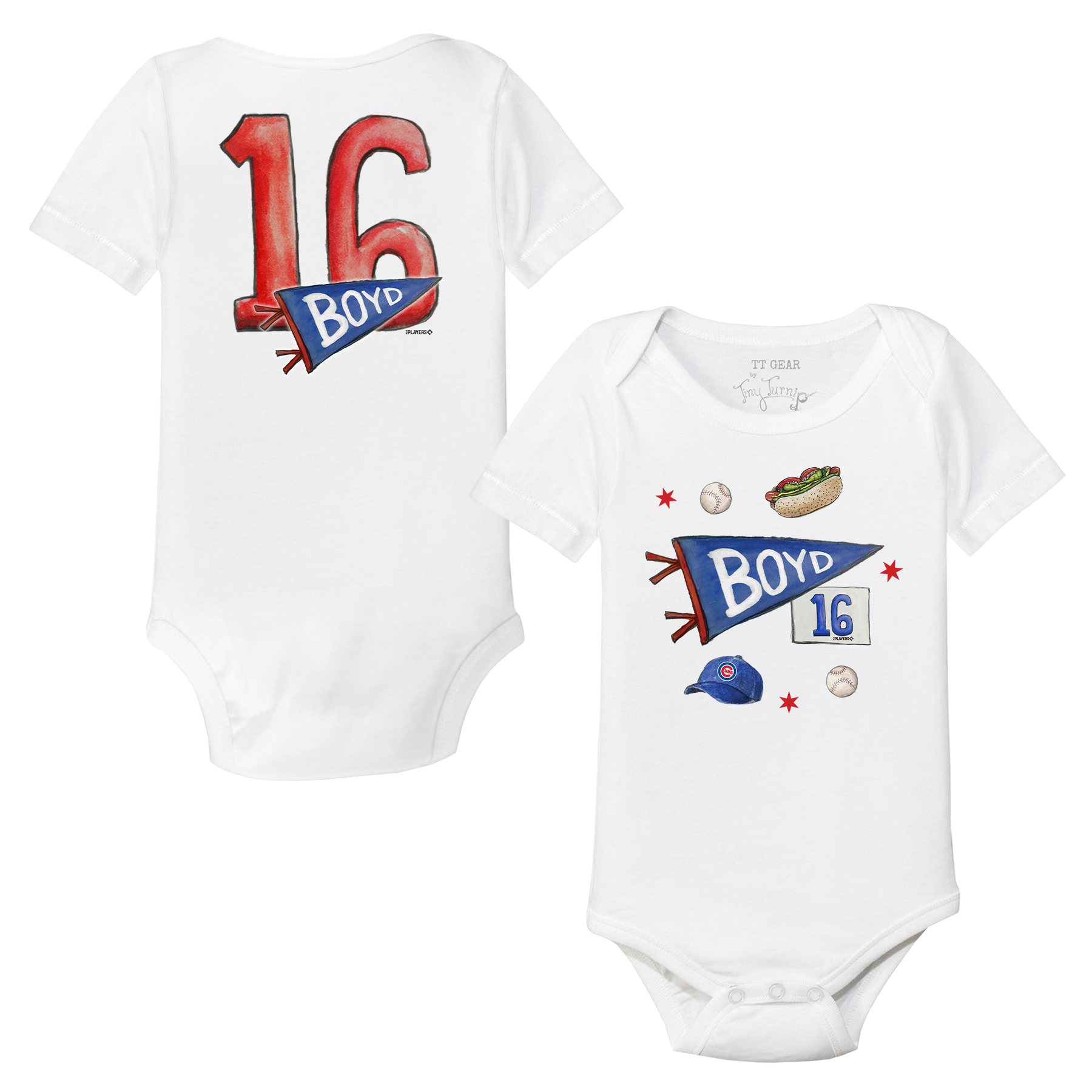 City Collage w/ Name, Number - Short Sleeve Snapper - Tiny Turnip
