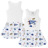 VIP MLB MLB City Collage w/ Name, Number - Tank Swing Dress - Tiny Turnip