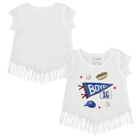 VIP MLB MLB City Collage w/ Name, Number - Fringe Tee - Tiny Turnip