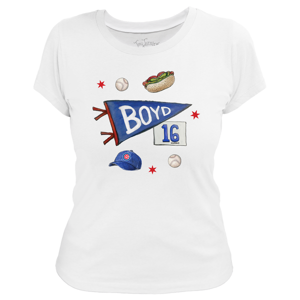 VIP MLB City Collage w/ Name, Number - Women's Tee Shirt - Tiny Turnip