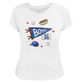 VIP MLB City Collage w/ Name, Number - Women's Tee Shirt - Tiny Turnip