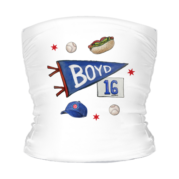 VIP MLB City Collage w/ Name, Number - Tube Top - Tiny Turnip