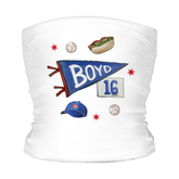 VIP MLB City Collage w/ Name, Number - Tube Top - Tiny Turnip