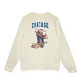 Chicago Cubs Cowboy Boot Crewneck Sweatshirt