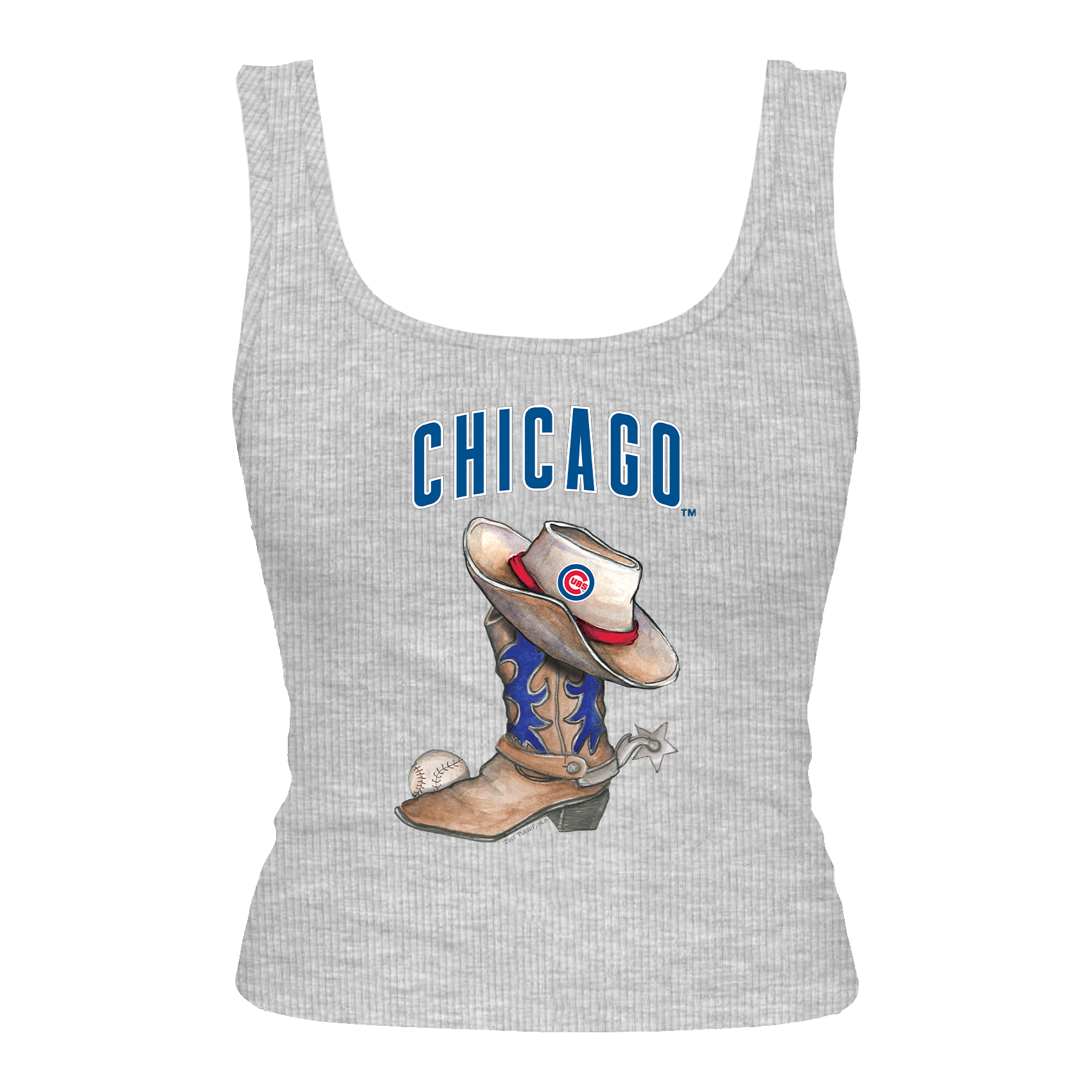 Chicago Cubs Cowboy Boot Emmy Tank