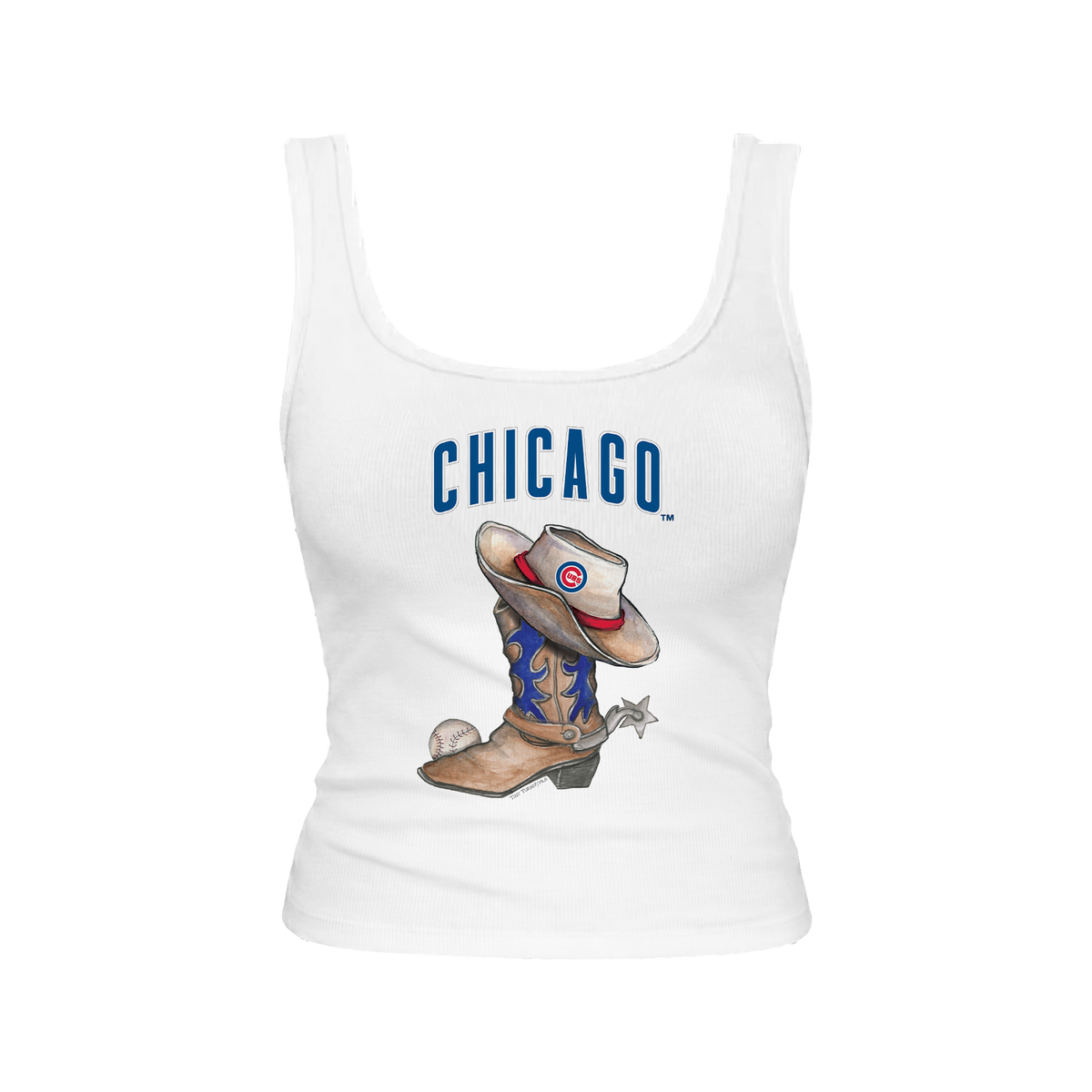 Chicago Cubs Cowboy Boot Emmy Tank