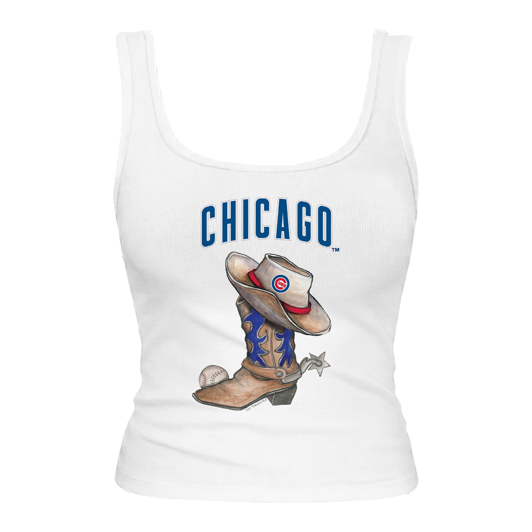 Chicago Cubs Cowboy Boot Emmy Tank