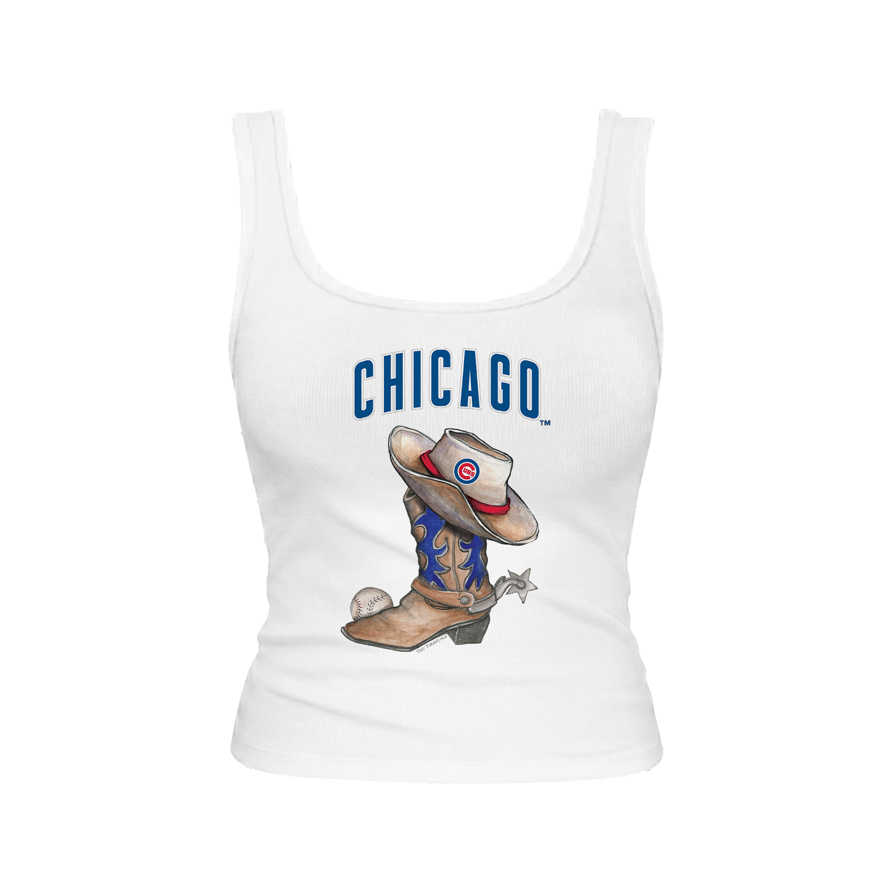 Chicago Cubs Cowboy Boot Emmy Tank