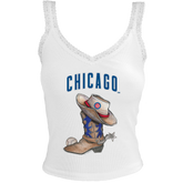Chicago Cubs Cowboy Boot Lace Tank
