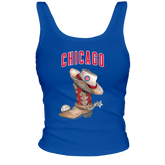 Chicago Cubs Cowboy Boot Ribbed Tank - Tiny Turnip