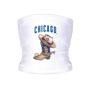 Chicago Cubs Cowboy Boot Tube Top - Tiny Turnip