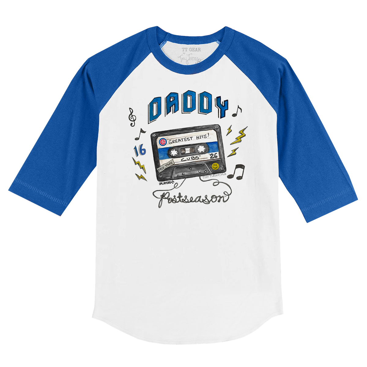 VIP Chicago Cubs Postseason '26 Kid's 3/4 Sleeve Raglan - Tiny Turnip