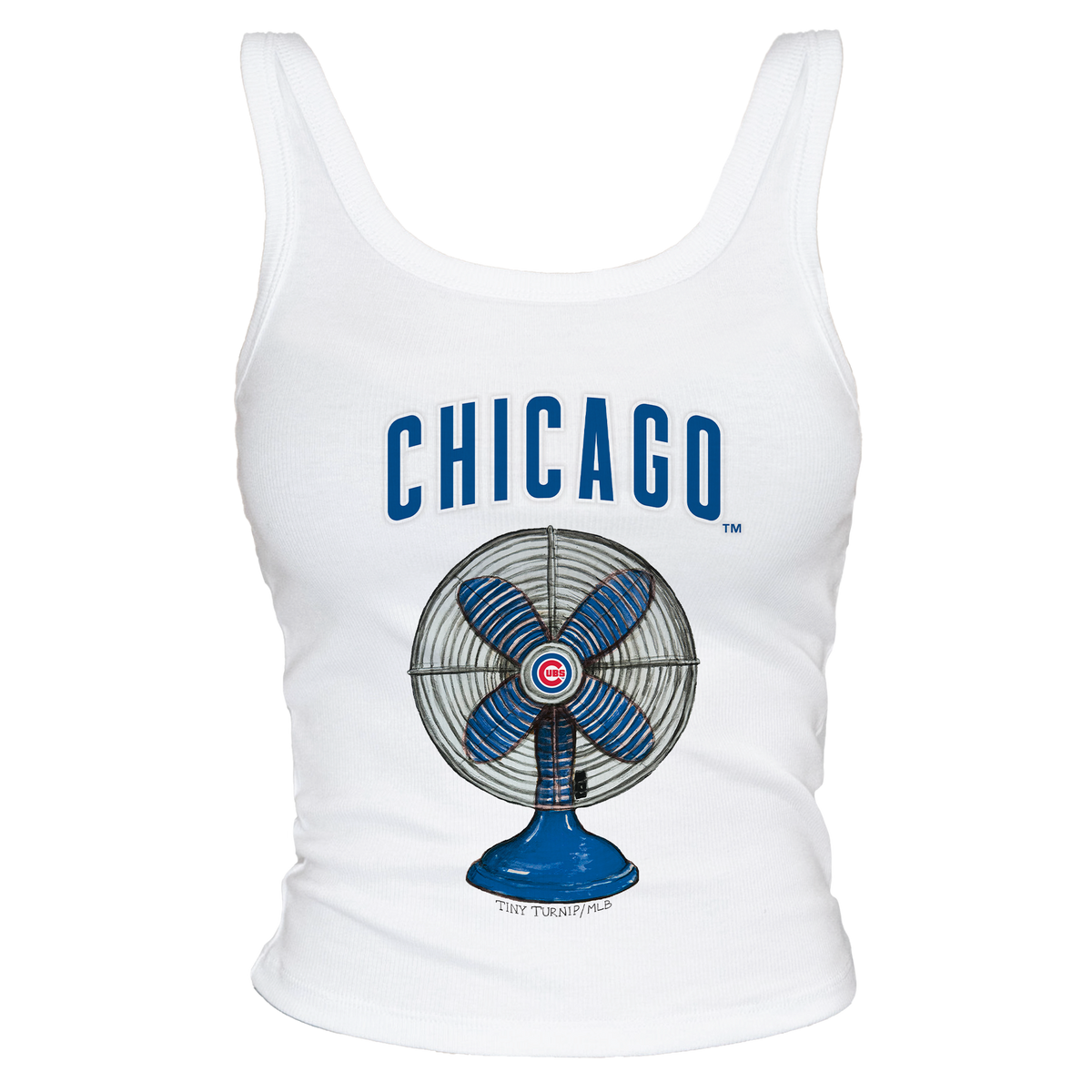 Chicago Cubs Fan Crop Tank - Tiny Turnip