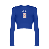 Chicago Cubs Card Candice Crop Long Sleeve