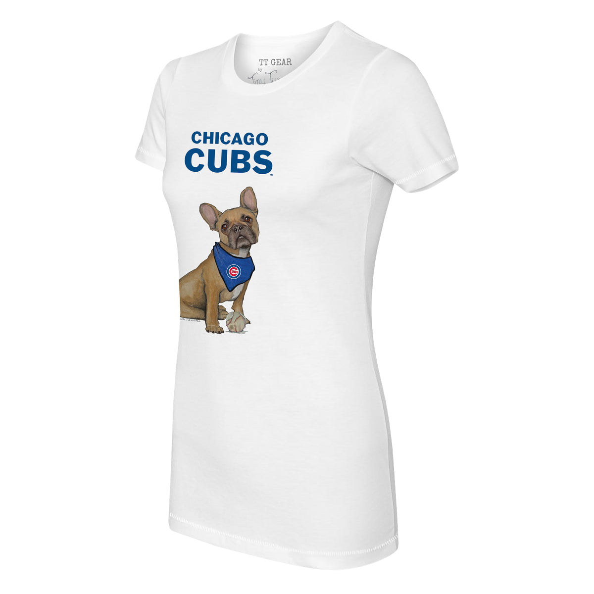 Chicago Cubs French Bulldog Tee Shirt