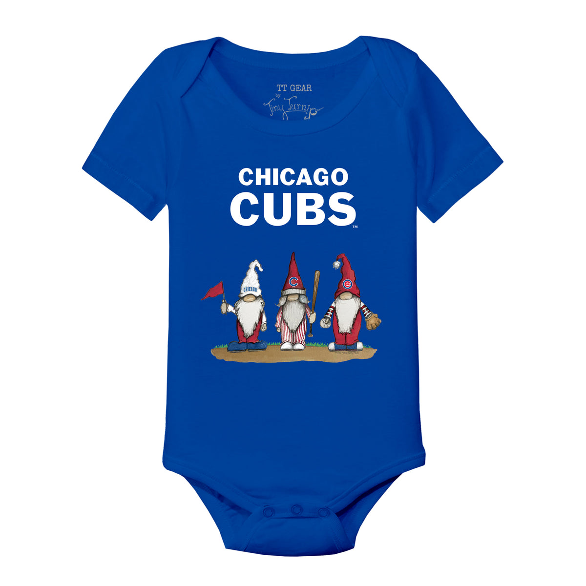 Chicago Cubs Gnomes Short Sleeve Snapper