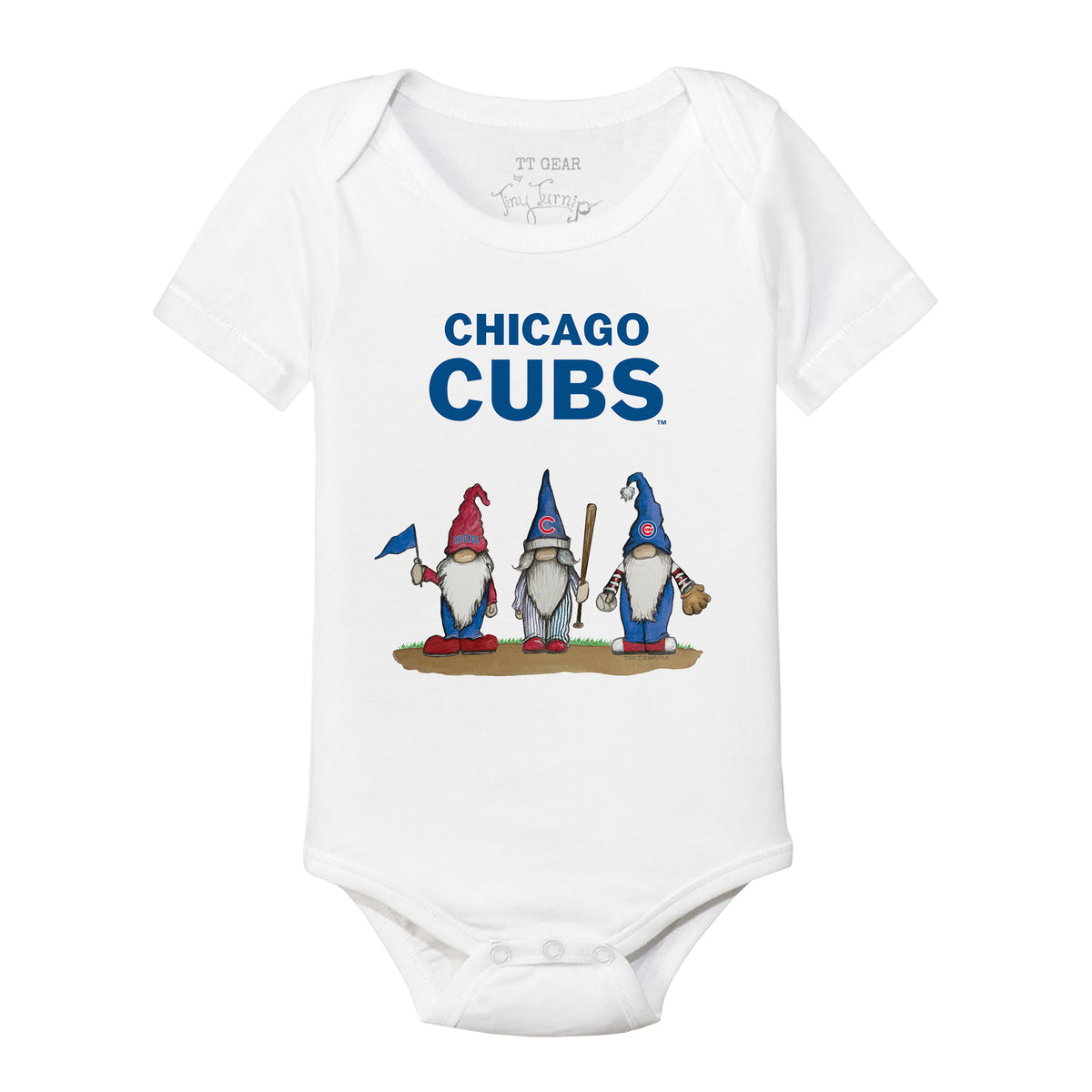 Chicago Cubs Gnomes Short Sleeve Snapper