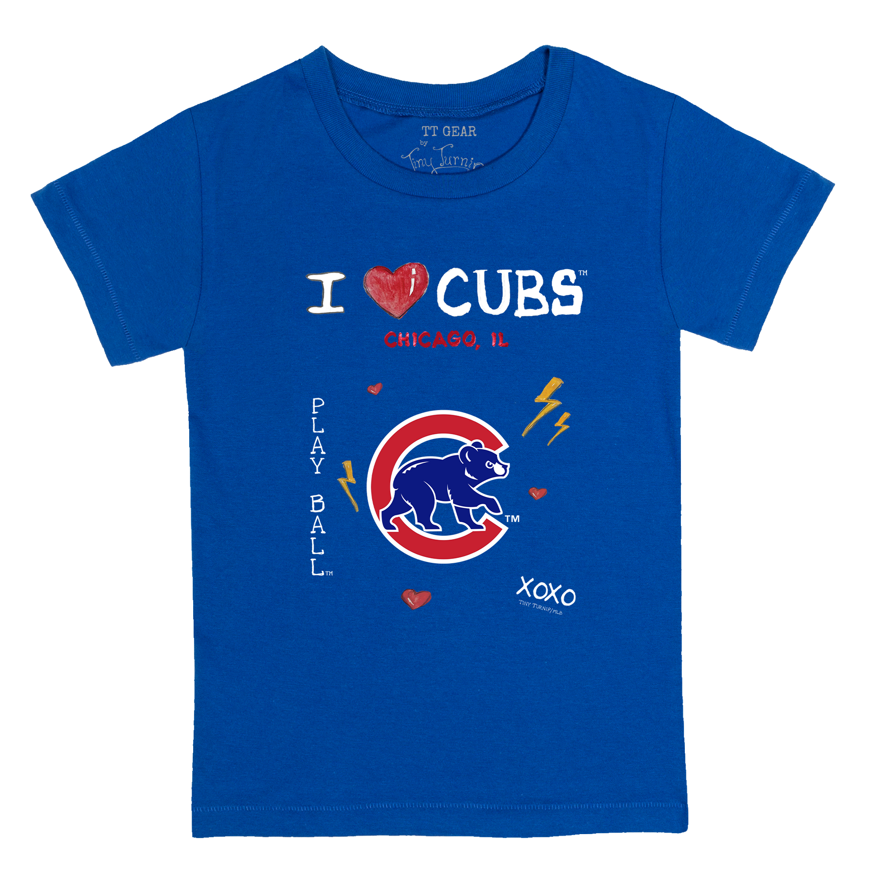 I Heart Cubs Kid's Tee Shirt - Tiny Turnip